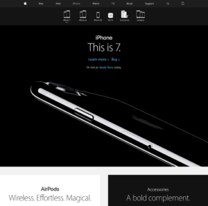 Apple iPhone7 Main Page