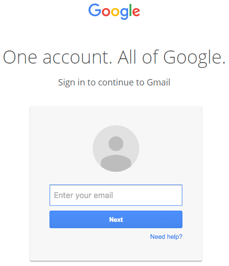 Gmail Sign-in Page
